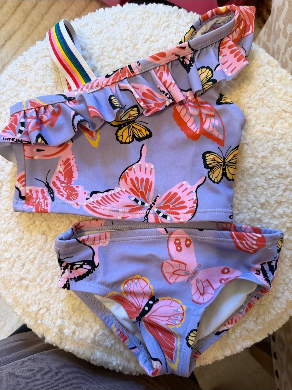 Hanna Andersson Lavender Butterfly 2-Piece Swim 18/24